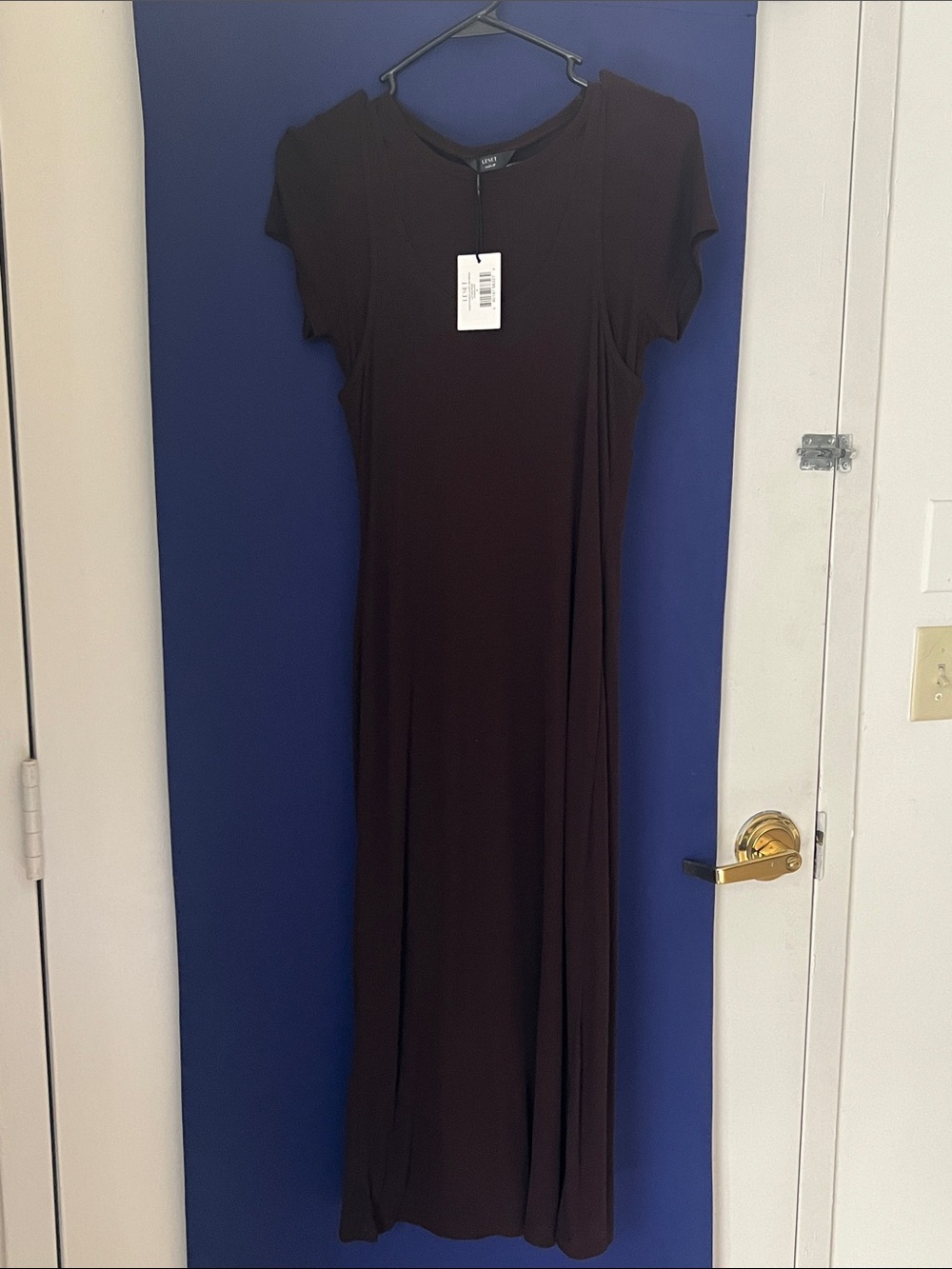 Leset ribbed jersey midi dress